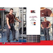 Брюки свободные клетка легкие 03 16 044 (5)